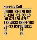 Cell data, idle mode