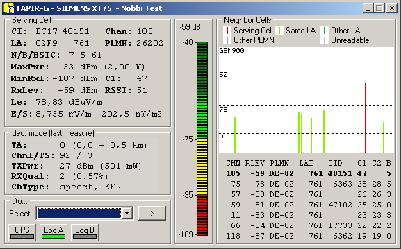Screenshot Siemens Modulfenster