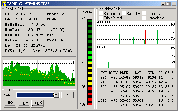 Screenshot Siemens Modulfenster